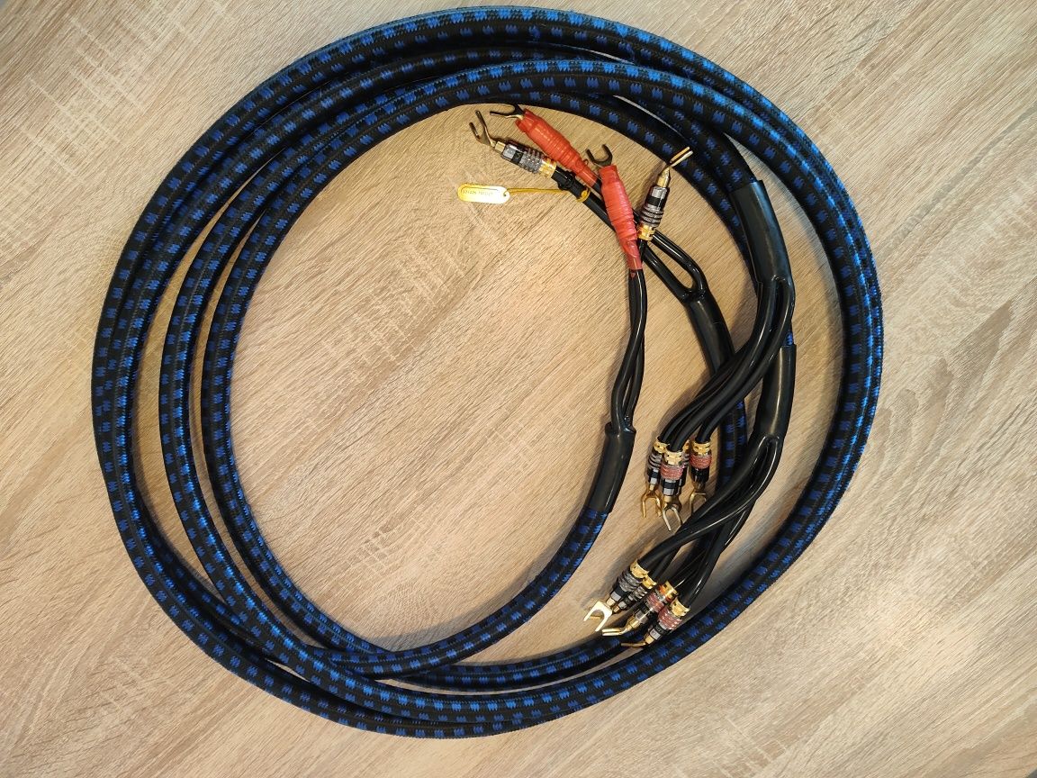 Gruby hi end kabel głośnikowy Goldkabel Highline Bi-Wire 2x3m