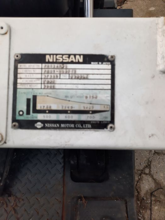 Empilhador Nissan a gás e gasolina