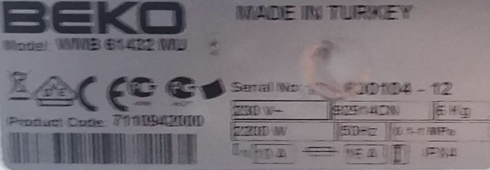 Pralka Beko 1400ob z transportem,Gwarancja