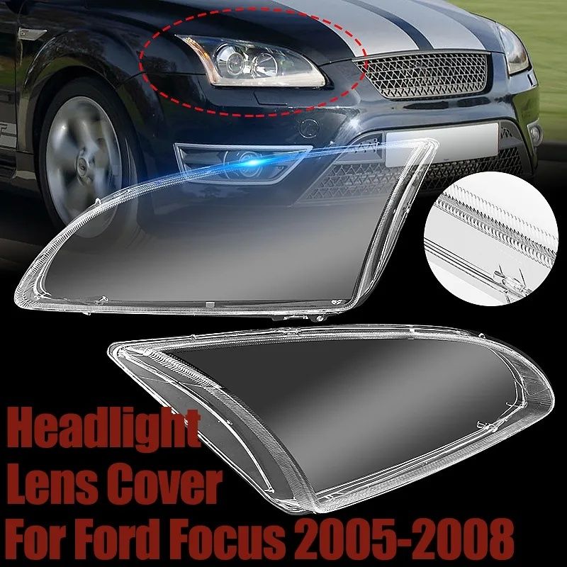 Vidro lente capa farol ótica ford focus de 2005 ate 2008 novo