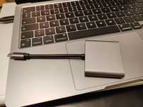 Adaptador 3 em 1 USB-C HDMI USB-A USB-C