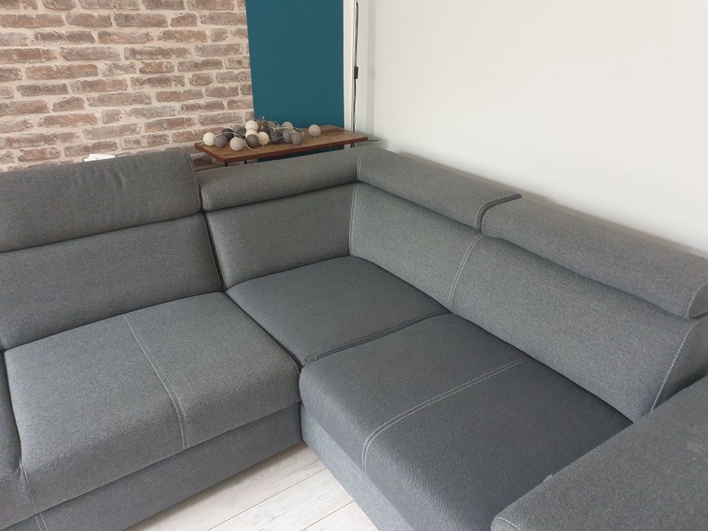 Narożnik LOFT z BRW ciemny szary prawy