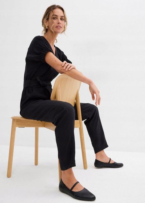 B.P.C kombinezon czarny modny z wiskozy 38.