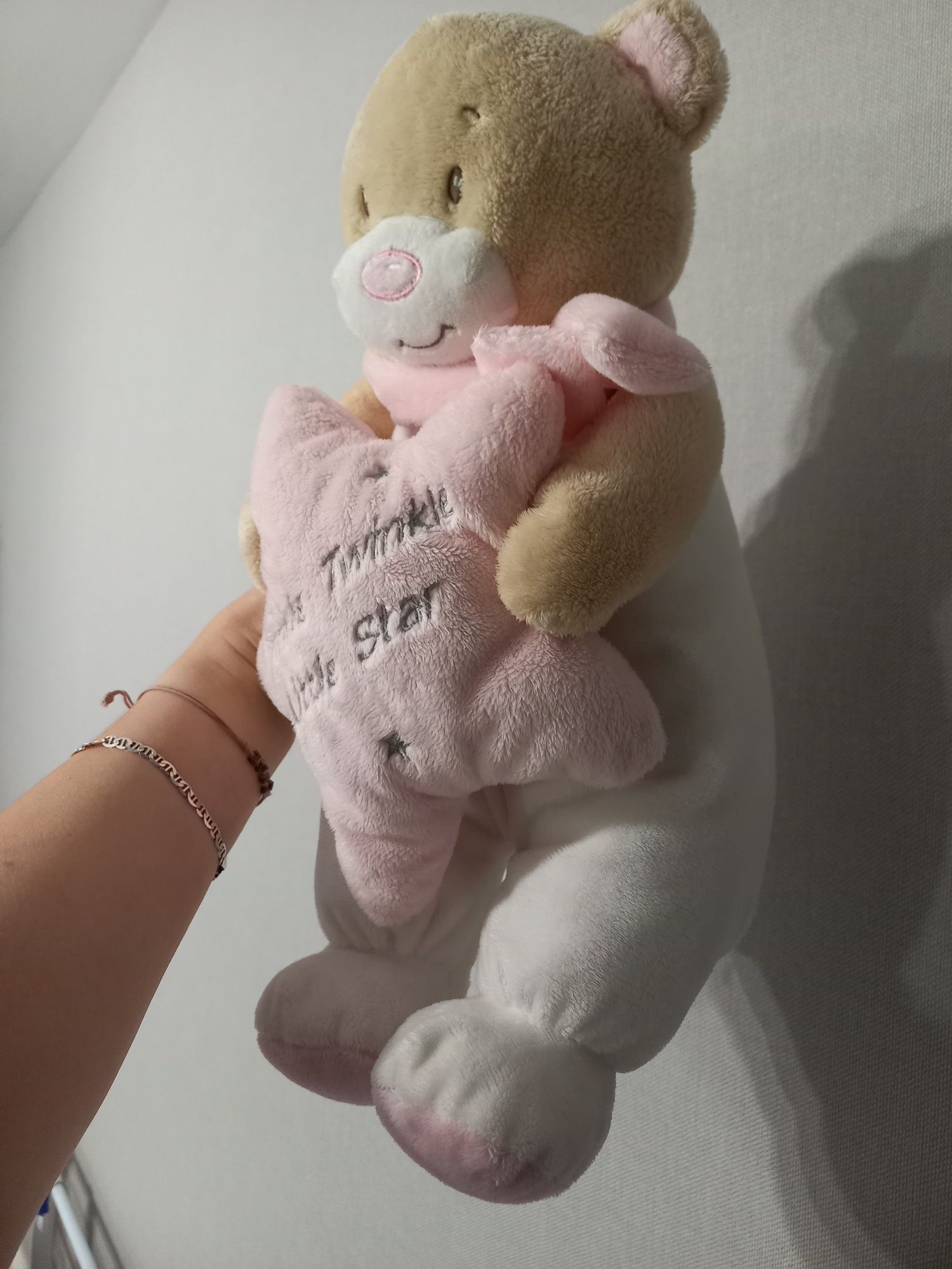 Мягкая игрушка розовый мишка для девочки