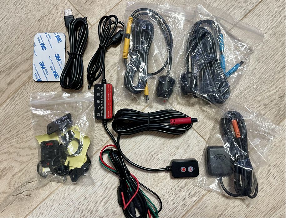 Мото відео реєстратор , дві камери, Full hd,