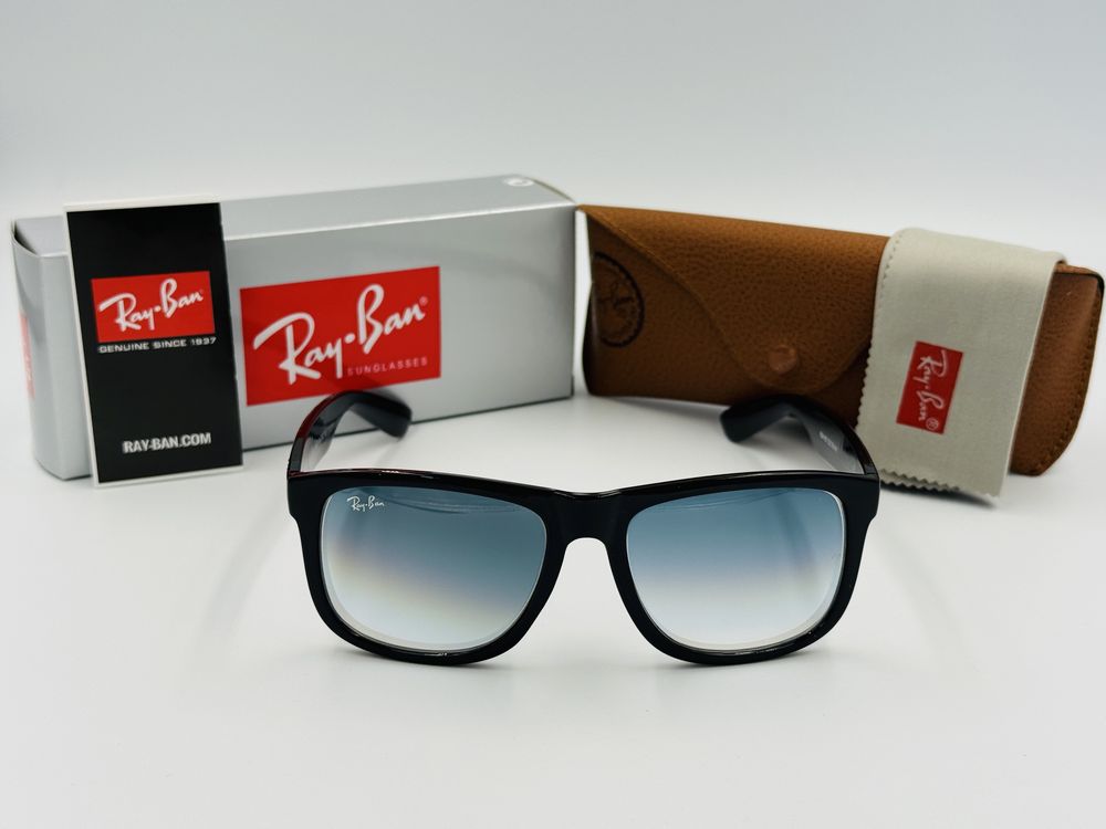 Солнцезащитные очки Ray Ban Justin 4165 Black-Blue Grade 54мм стекло