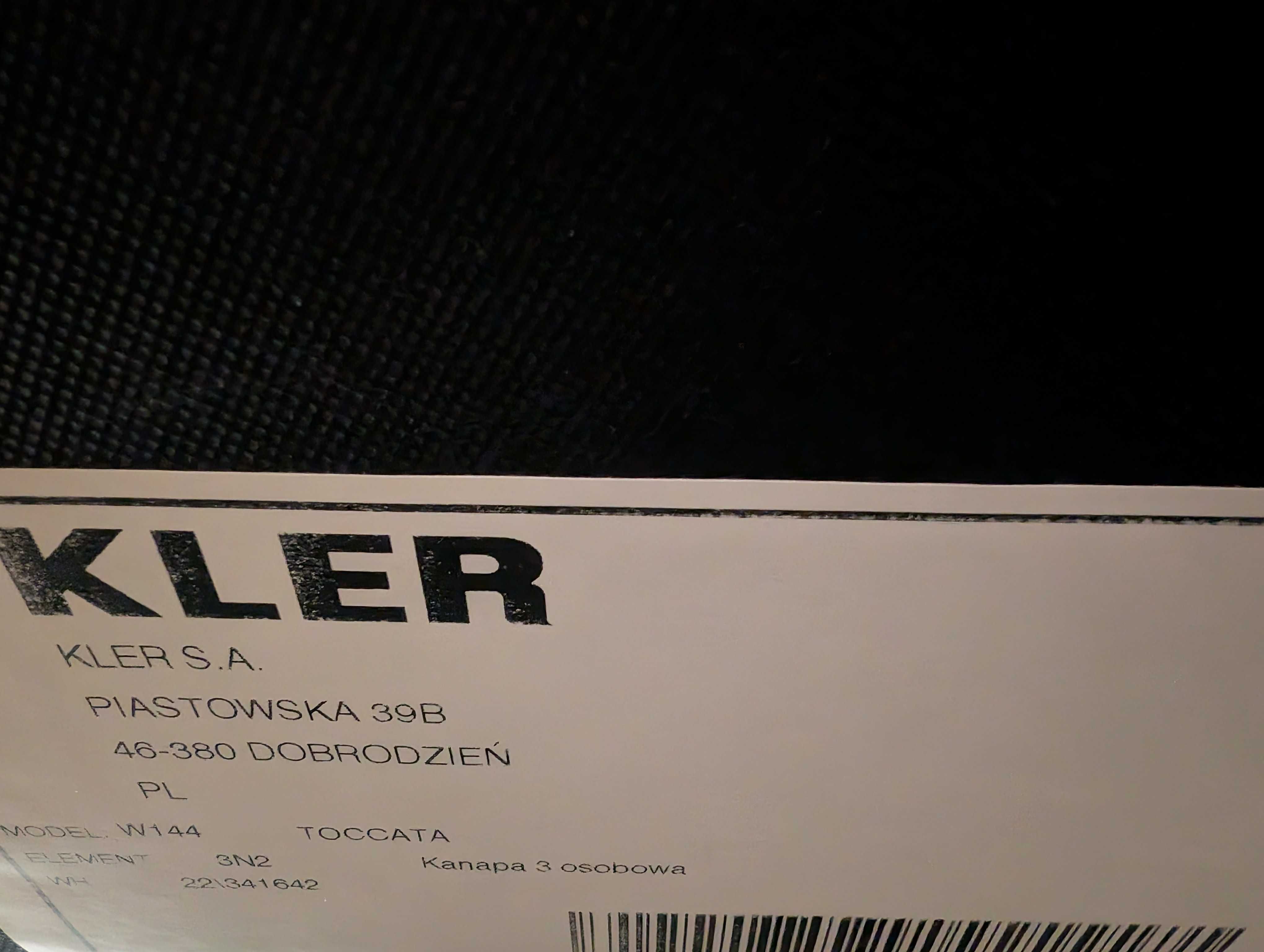 Kler Toccata zestaw wypoczynek - sofa, 2 fotele, stan bardzo dobry