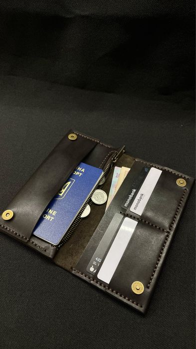 Чоловічий шкіряний гаманець – ручна робота, подарунок