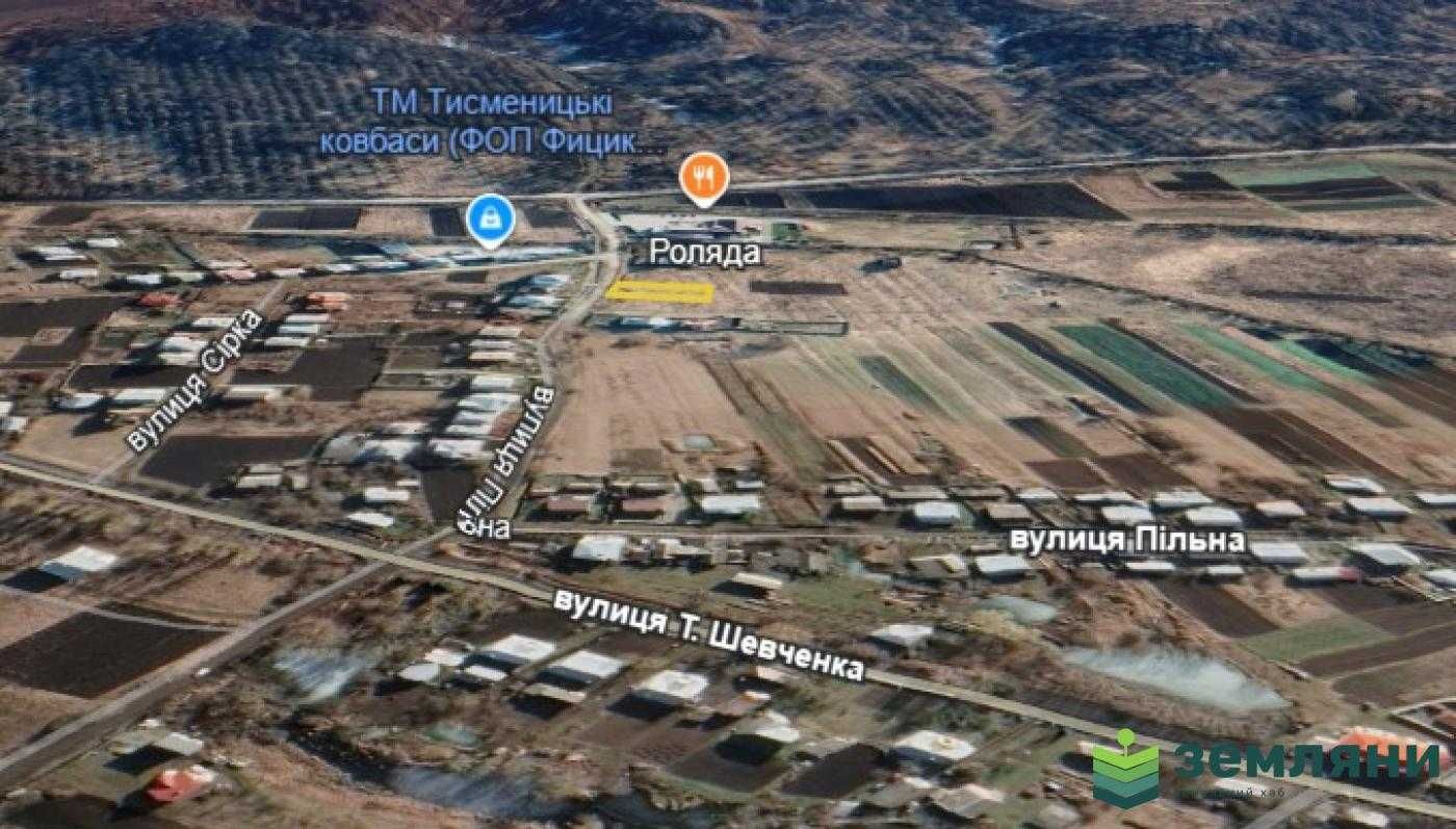 Продаж землі під житлову забудову, 8 соток м.Тисмениця вул.Сірка