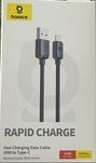 Кабель Baseus 100W 6А 120 см USB Type-C зарядка huawei xiaomi MacBook