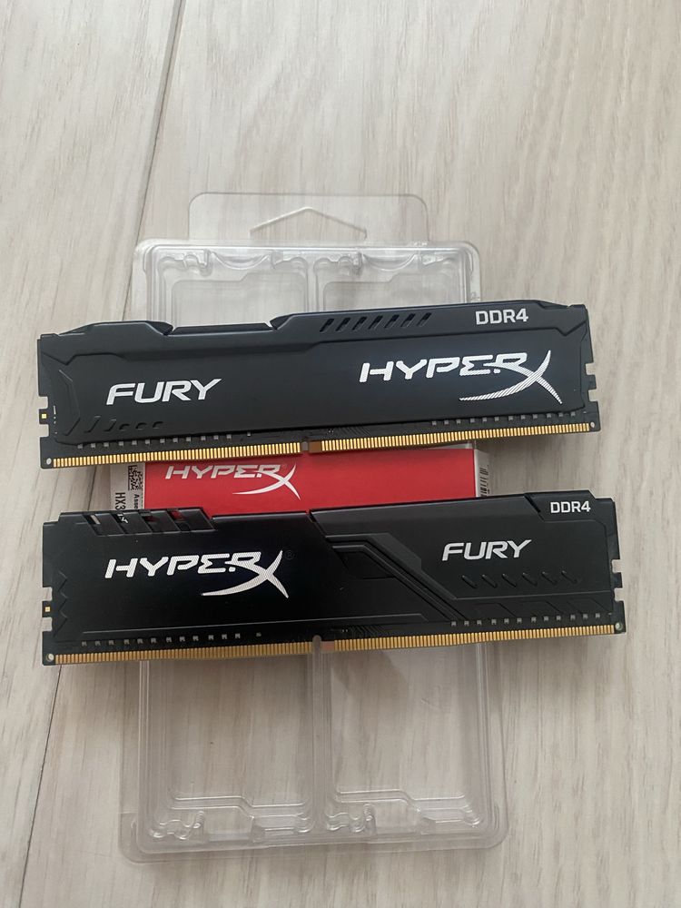 оперативная память hyperx fury ddr4 16gb 8/2 озу