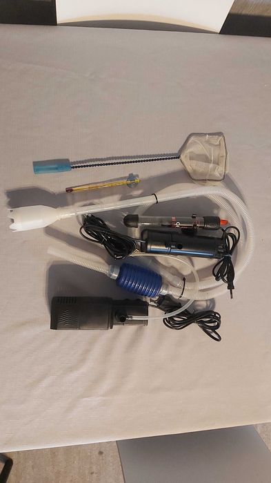 Akwarium 56l jak nowe, pełen zestaw, LED, aranżacja i sprzęt