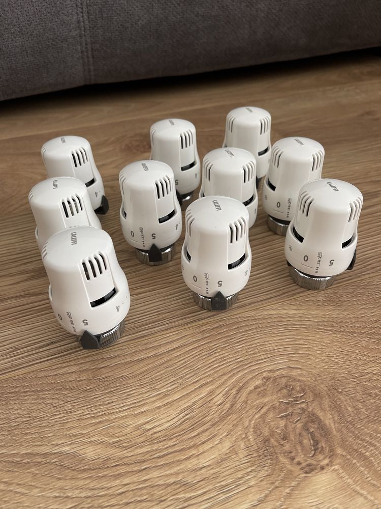 9 Comandos termostáticos Caleffi valvulas para radiador (como novos)