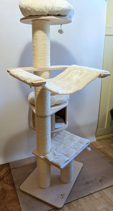 Natural Paradise Drapak Dla Kota Magnolia XL Kremowy 175Cm DUŻY WIELKI