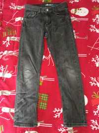 Spodnie dżinsy rurki 140 jeansy