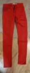 Czerwone spodnie jeansy r  XS 34