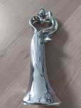 Figura ozdoba ceramiczna srebrna dekoracja