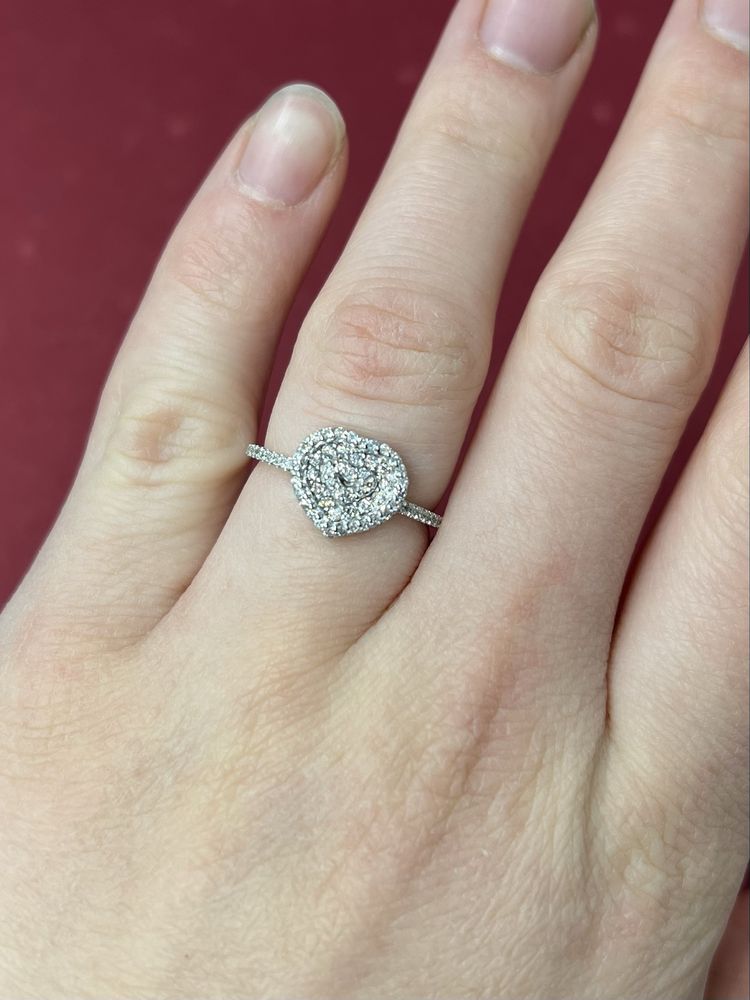 Каблучка з діамантами 0.50ct золото 585 кольцо с бриллиантами