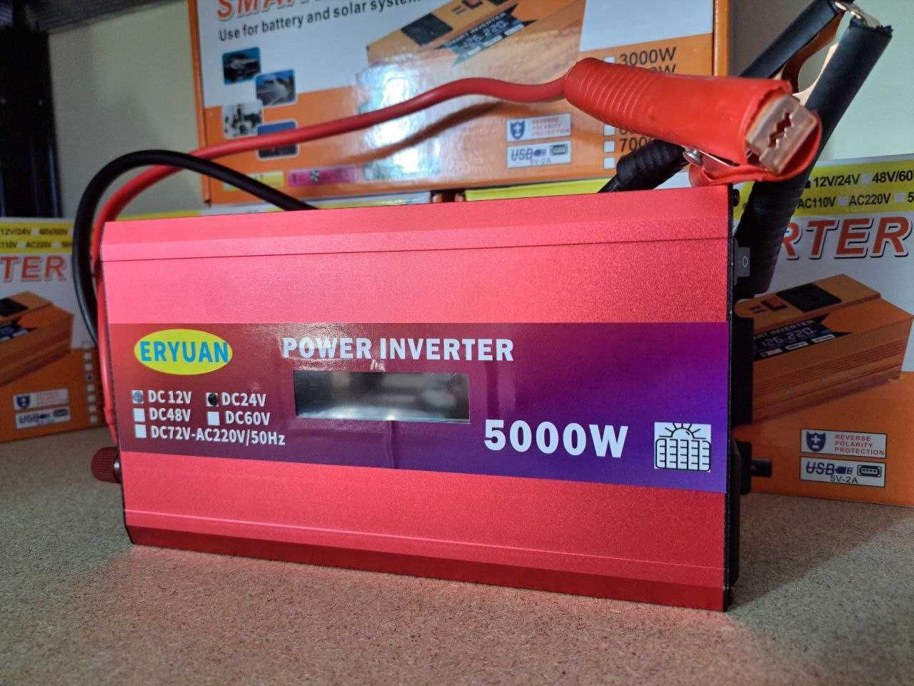 Преобразователь напряжения 12/24V -220V инвертор 5000W. Інвертор