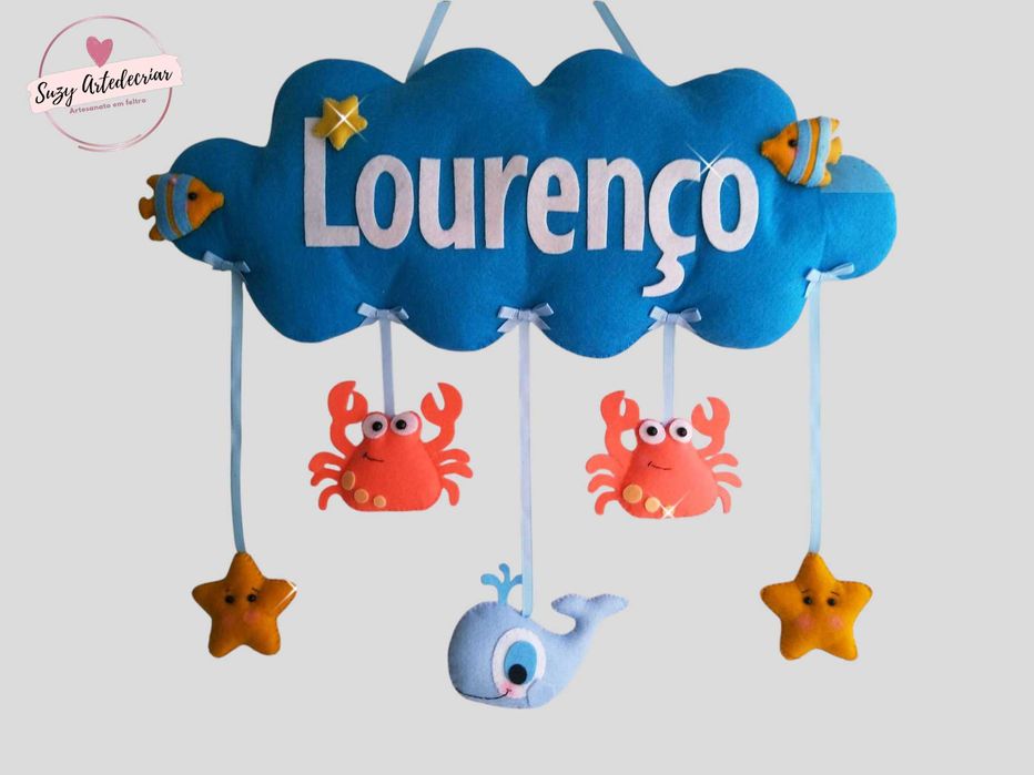 Enfeite Nuvem Quarto Criança Decoração