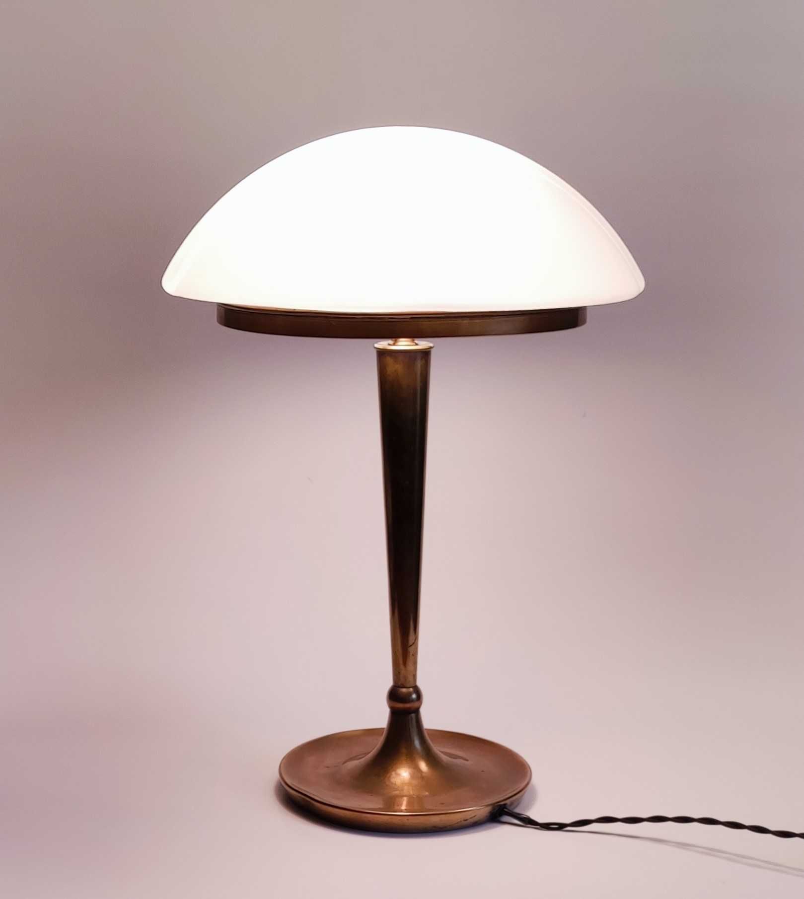 Lampa gabinetowa mosiężna  ART DECO  retro vintage