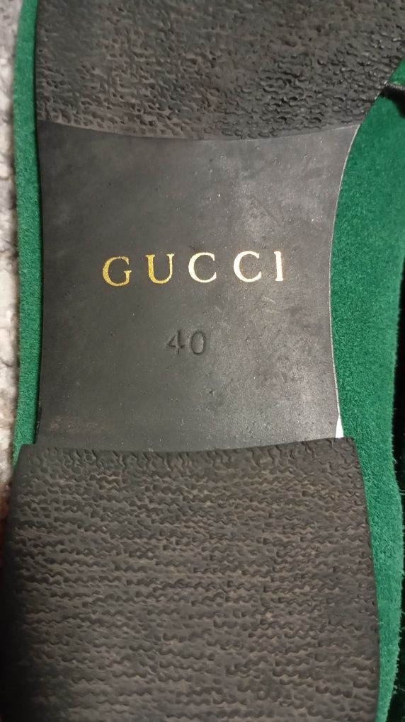 Жіночі замшеві лофери Gucci 40 розмір