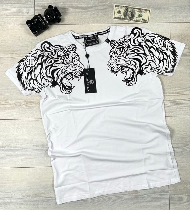 Philipp plein с тигром футболка мужская женская унисекс