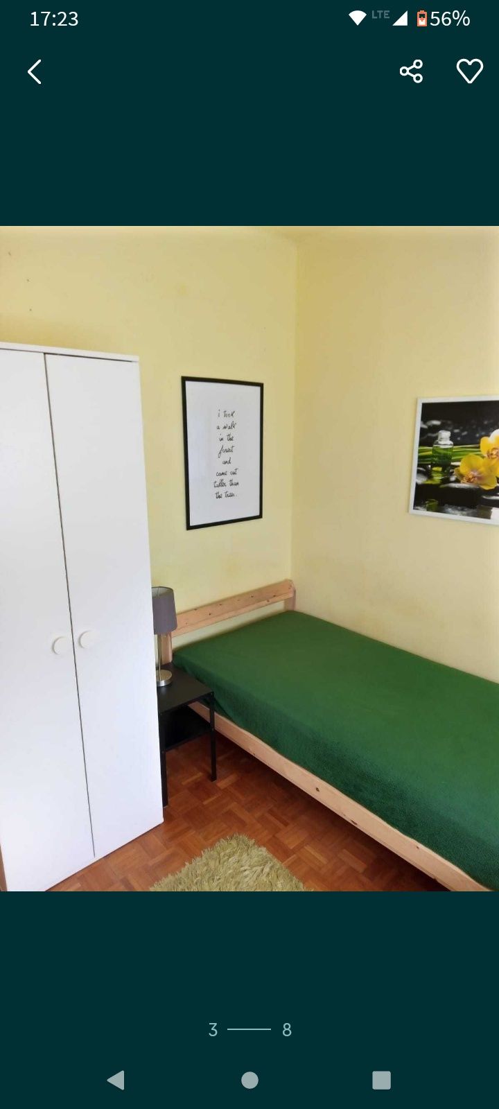 Jeden  pokój jednoosobowy  LSM 800 zł