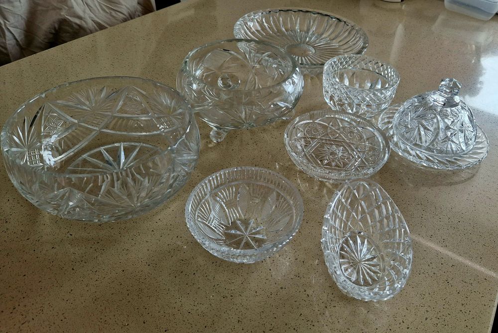 Kryształy PRL zestaw