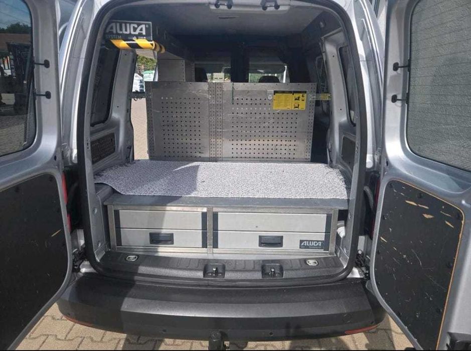 Szuflady dolne podłogowe do busa auta regał samochodowy VW CADDY