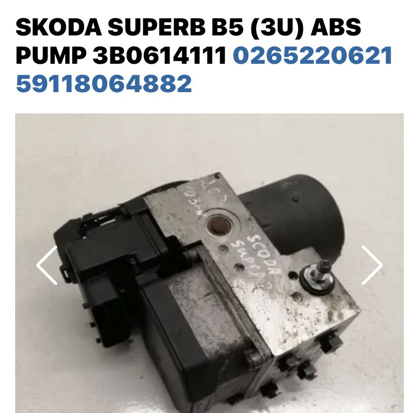 Reparação de ABS mercedes VW Audi Skoda BMW