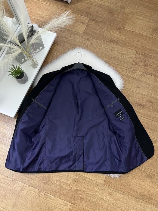 Чорний оверсайз базовий жакет піджак пиджак блайзер на підкладці