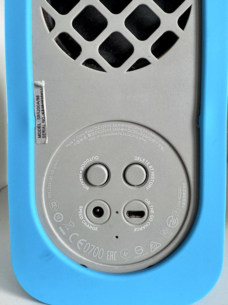 Głośnik Bluetooth Philips BR-1X SB5200 Niebieski AUX + USB