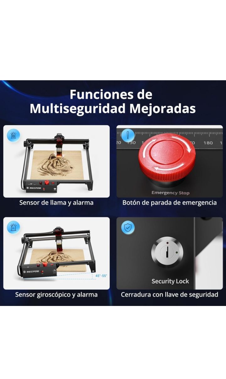 Mecpow X3 Vendo máquina gravadora e cortadora a laser NOVA