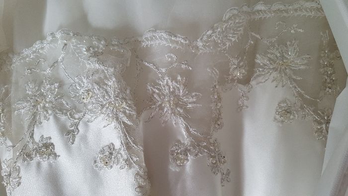 NOVO e ÚNICO - Ronald Joyce - VESTIDO de NOIVA - CETIM - TAM 42