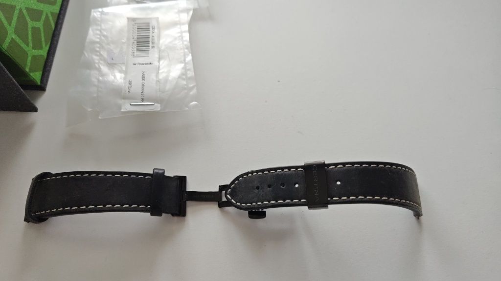 Pasek skórzany Certina Zapięcie motylkowe Etui