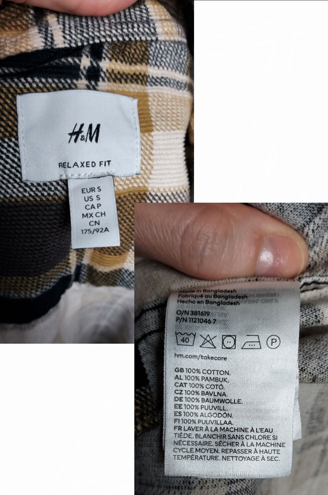 H&M_męska kurtka koszulowa Relaxed fit_M