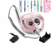 frezarka do paznokci 80w z zestawem frezów manicure pedicure