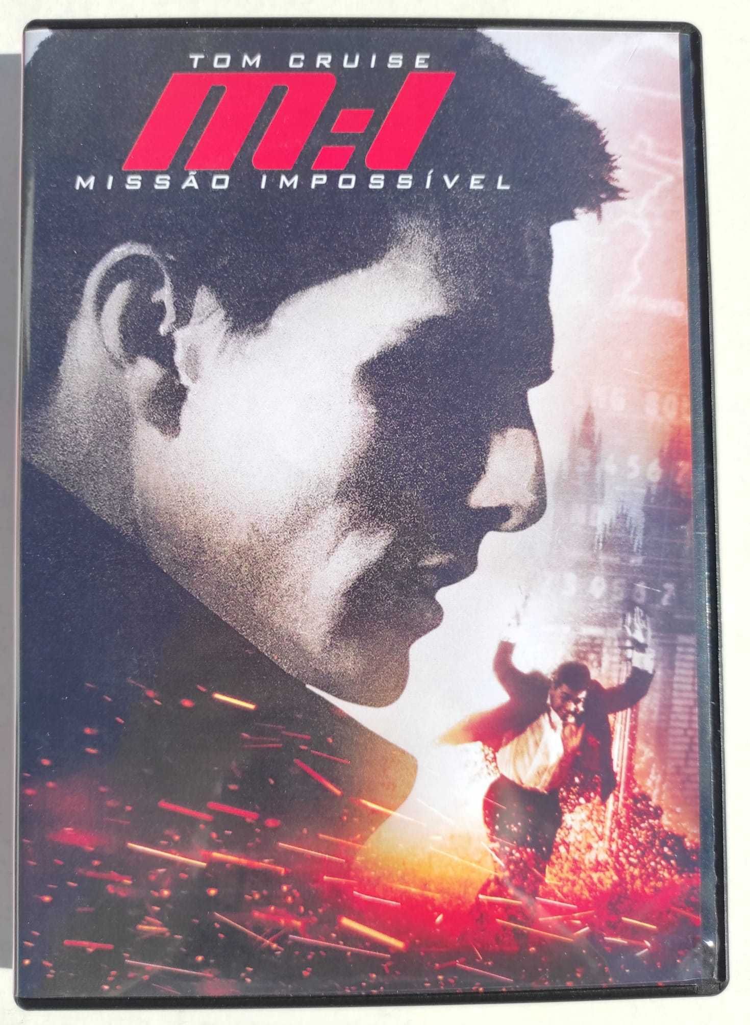 caixa de quatro dvd "Missão impossível", com Tom Cruise