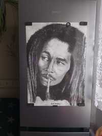 Plakat laminowany Bob Marley portret