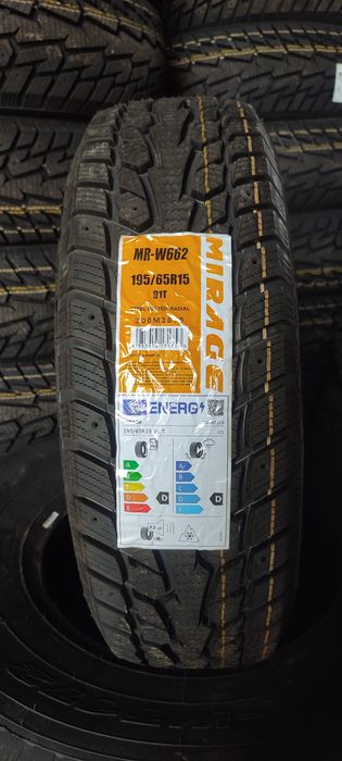 Нові зимові шини 195/65 R15 91T Mirage MR-W662  під шип 2025року