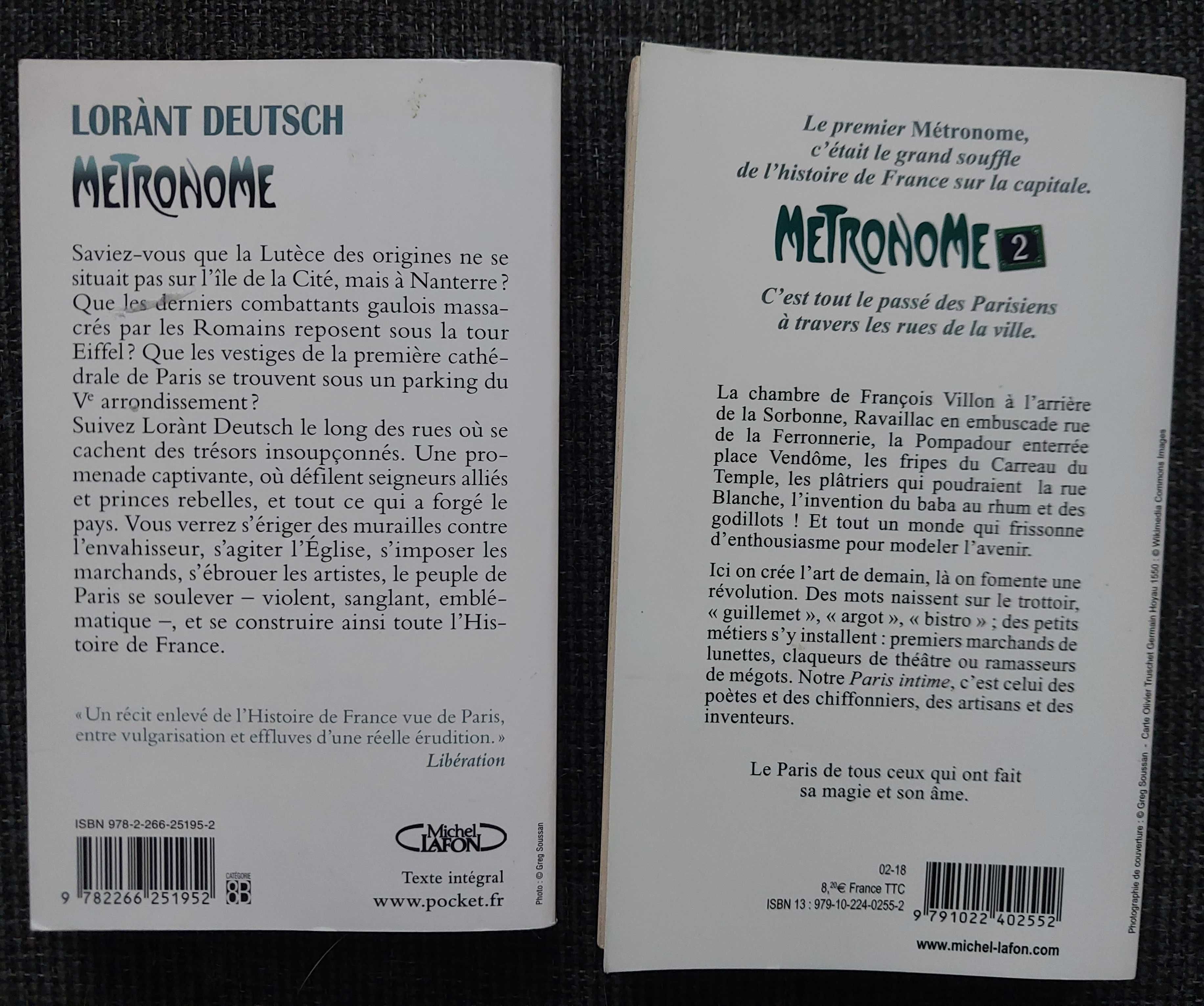 Lorant Deutsch Métronome : L'histoire de France au rythme du métro p
