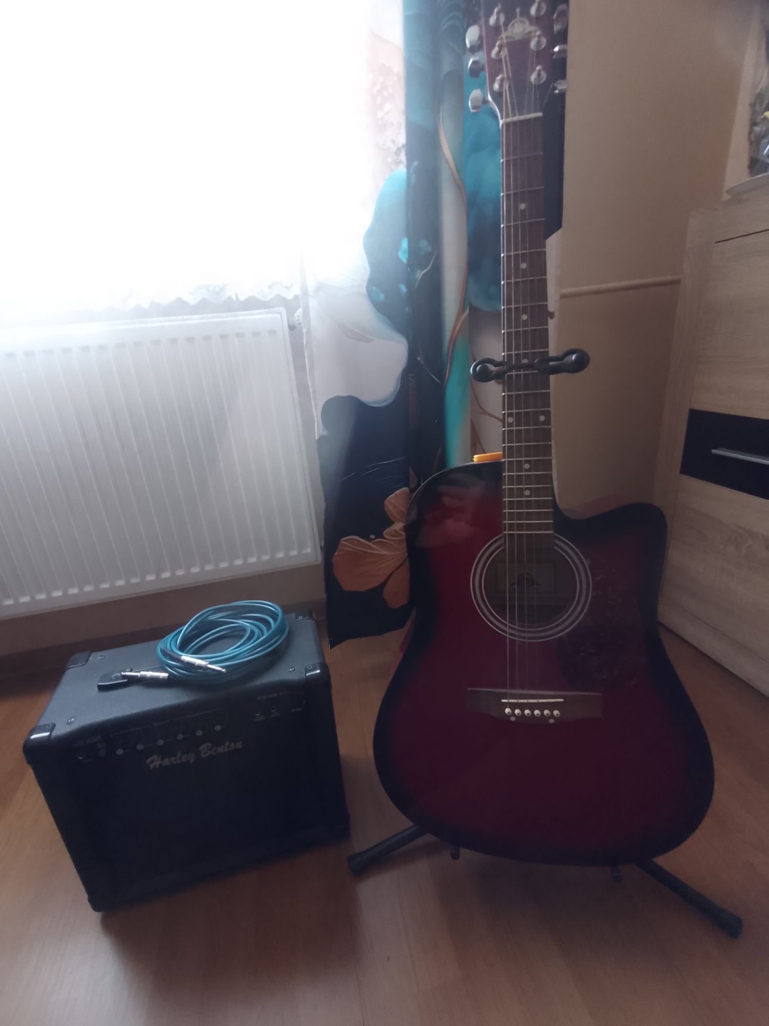 Gitara elektroakustyczna + wzmacniacz
