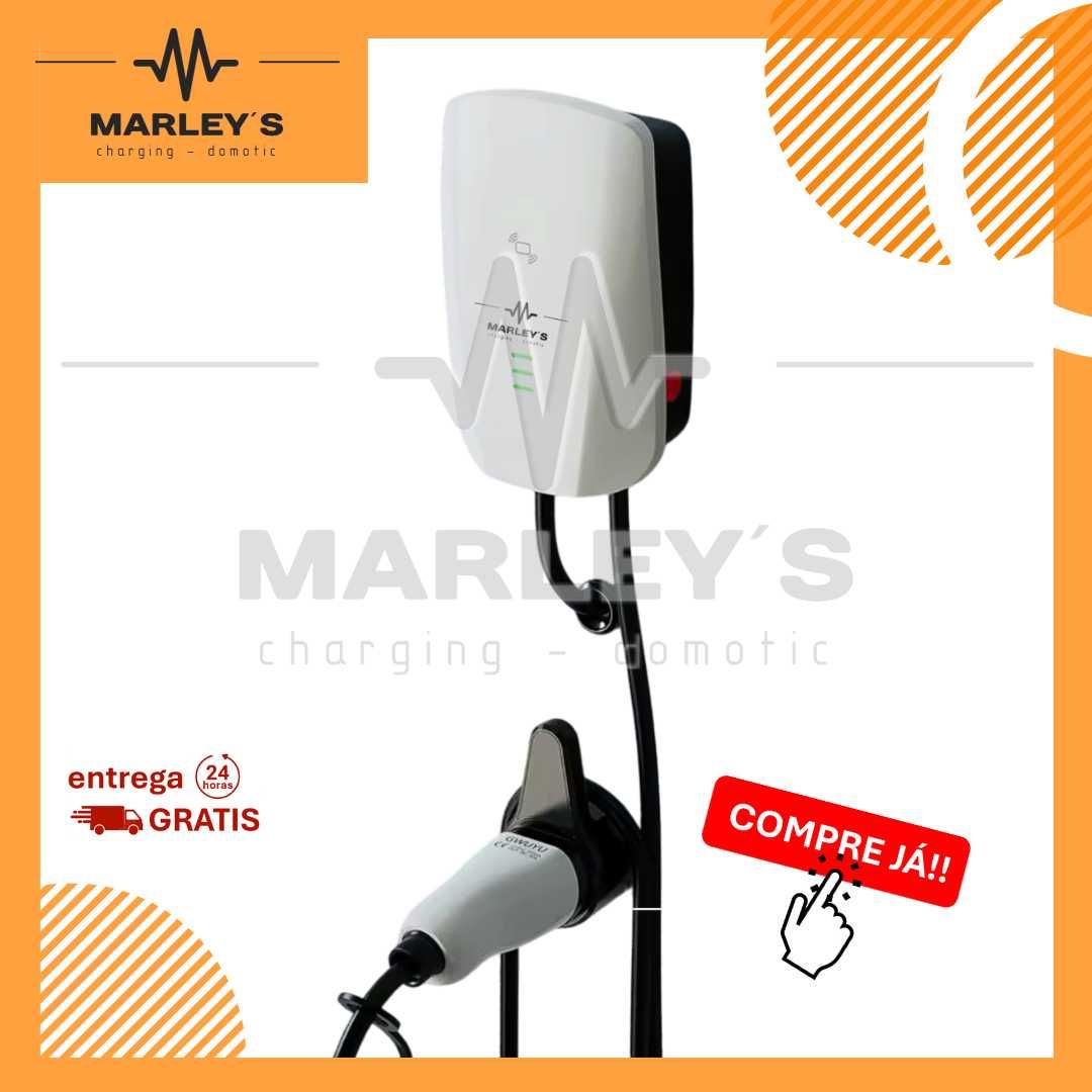 Wallbox Carregador Parede - 7.6 kw - 32 A - c/ APP e Cartões