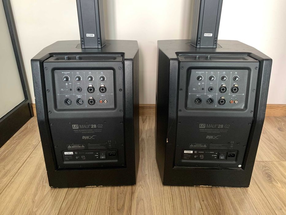 Głośniki  aktywne słupkowe - 2 x LD systems maui 28 G2 + pokrowce