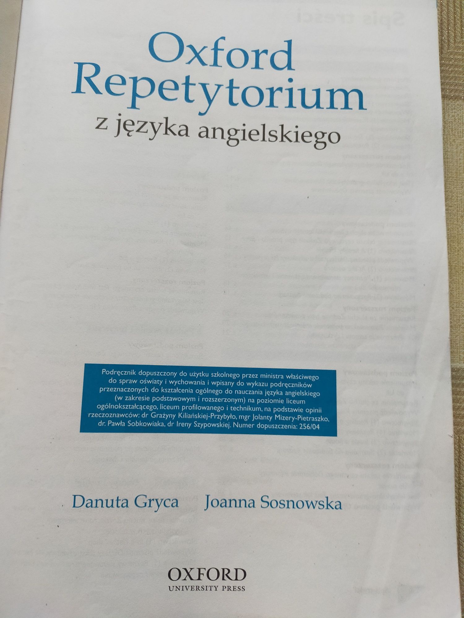 Oxford Repetytorium z j.angielskiego