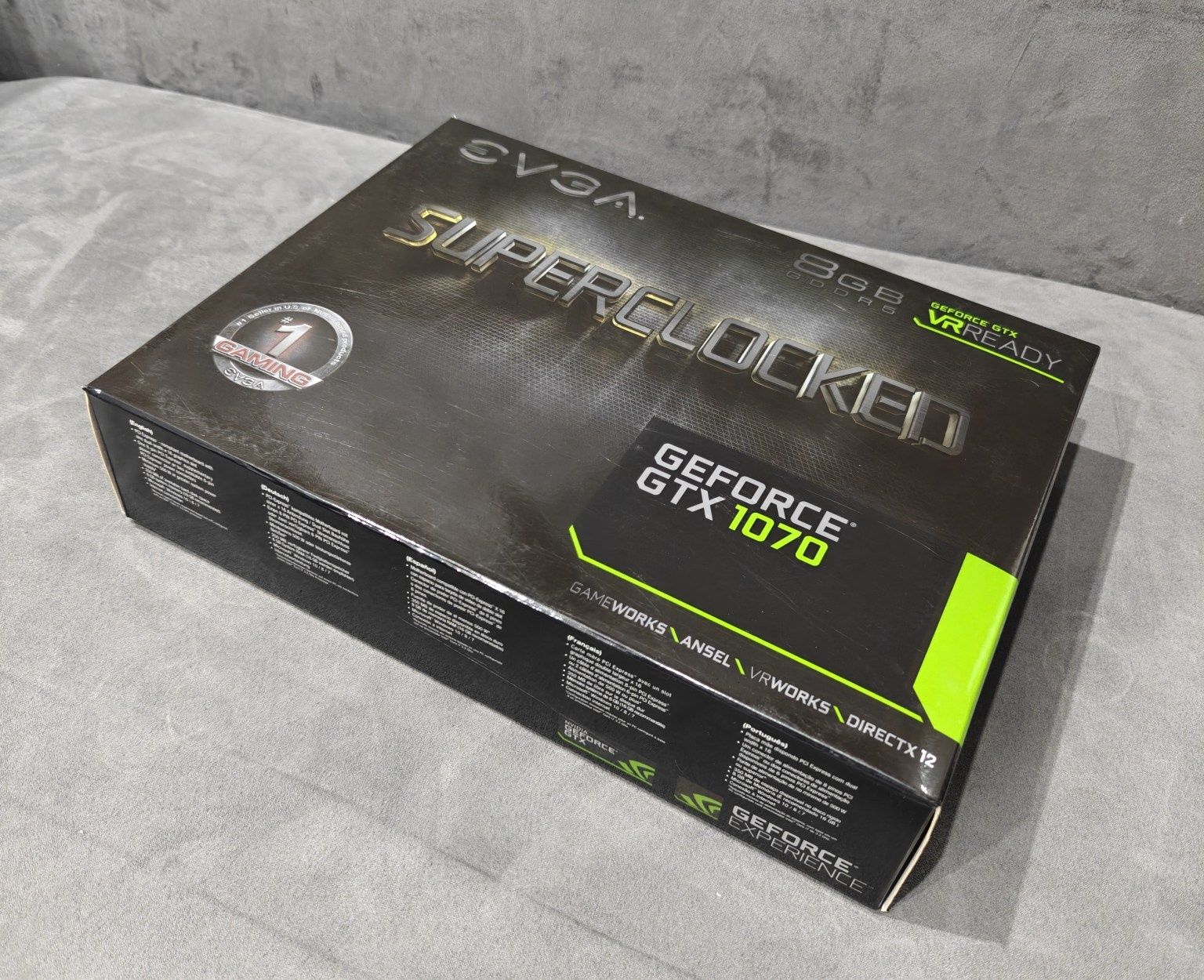 GeForce GTX 1070 8GB GDDR5 DX12 EVGA SuperClocked BOX