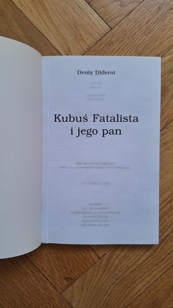 Kubuś Fatalista i jego pan Denis Diderot