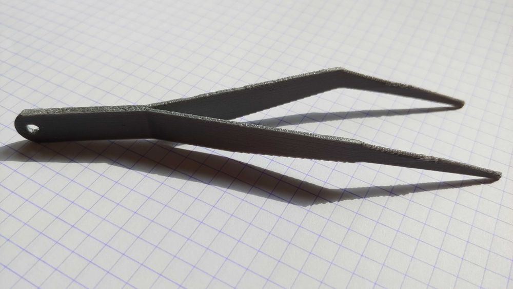 Pęseta terrarystyczna entomologiczna miękka zakrzywiona