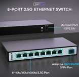 8-portowy przełącznik Ethernet 2,5 G bez wentylatora SODOLA 60 Gb/s